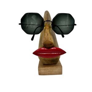 Womens Shades Retro Octagonal Polygon Frame Fashion Sunglasses Black Rare‎
